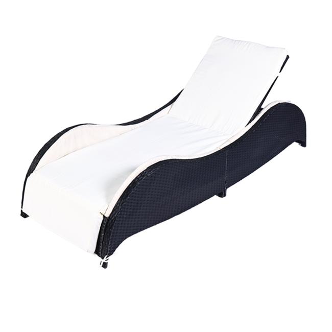 Hot Sale Wavy Single Sunbed  Popular Chair Double Lounge Chair