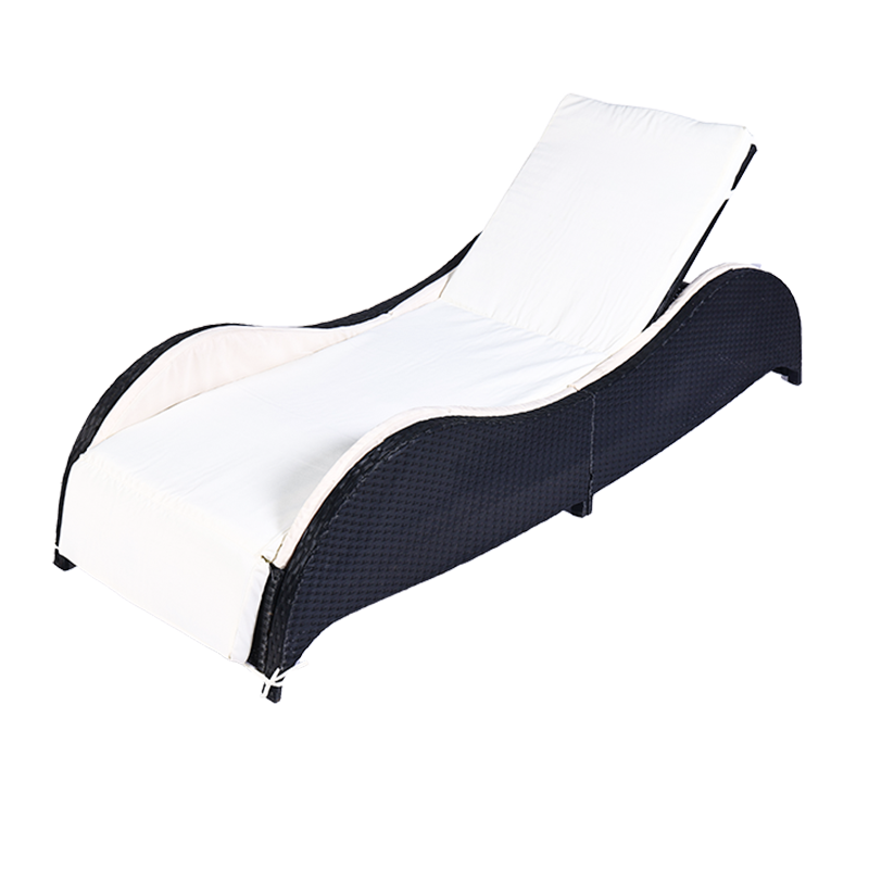 Hot Sale Wavy Single Sunbed  Popular Chair Double Lounge Chair