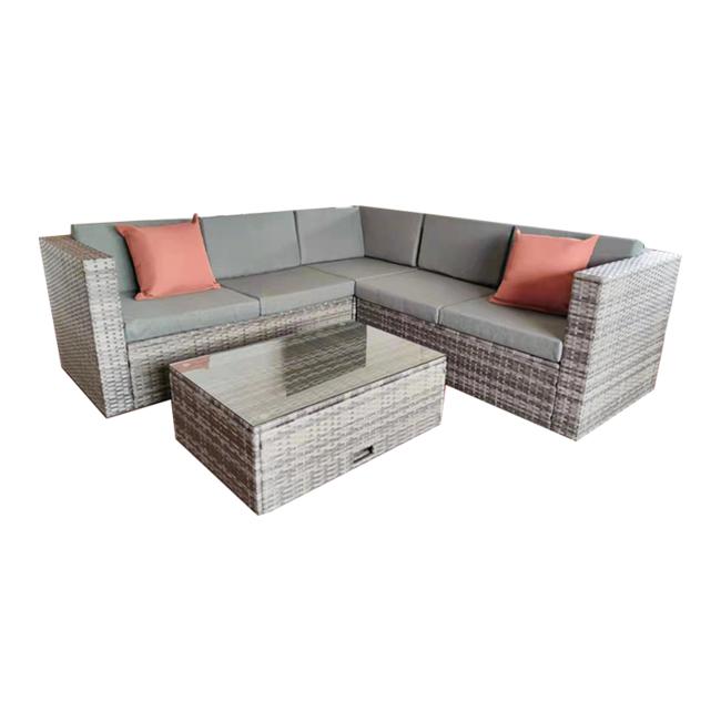 Modern outdoor garden woven rope furniture sofa set