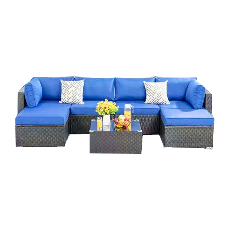 High quality outdoor rattan sofa and chair combination set