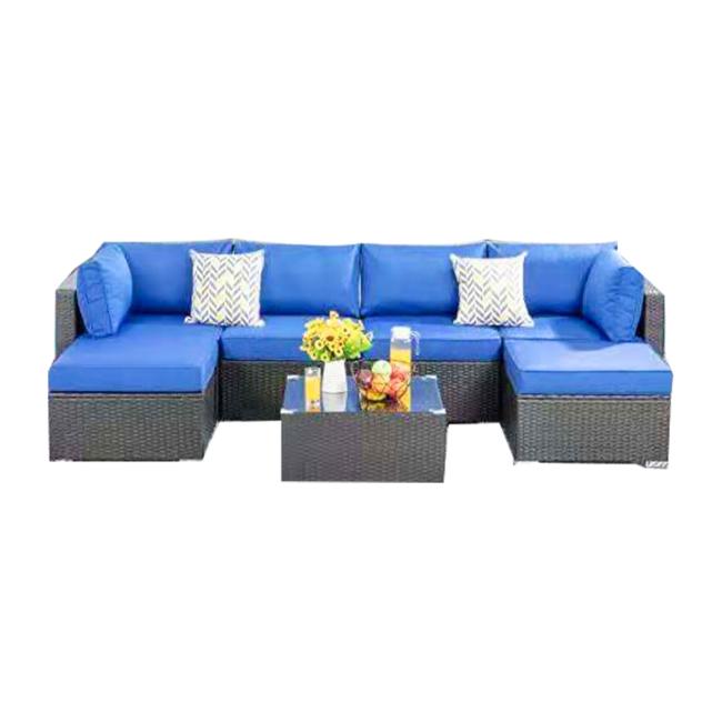High-quality outdoor wicker sofa and chair combination set